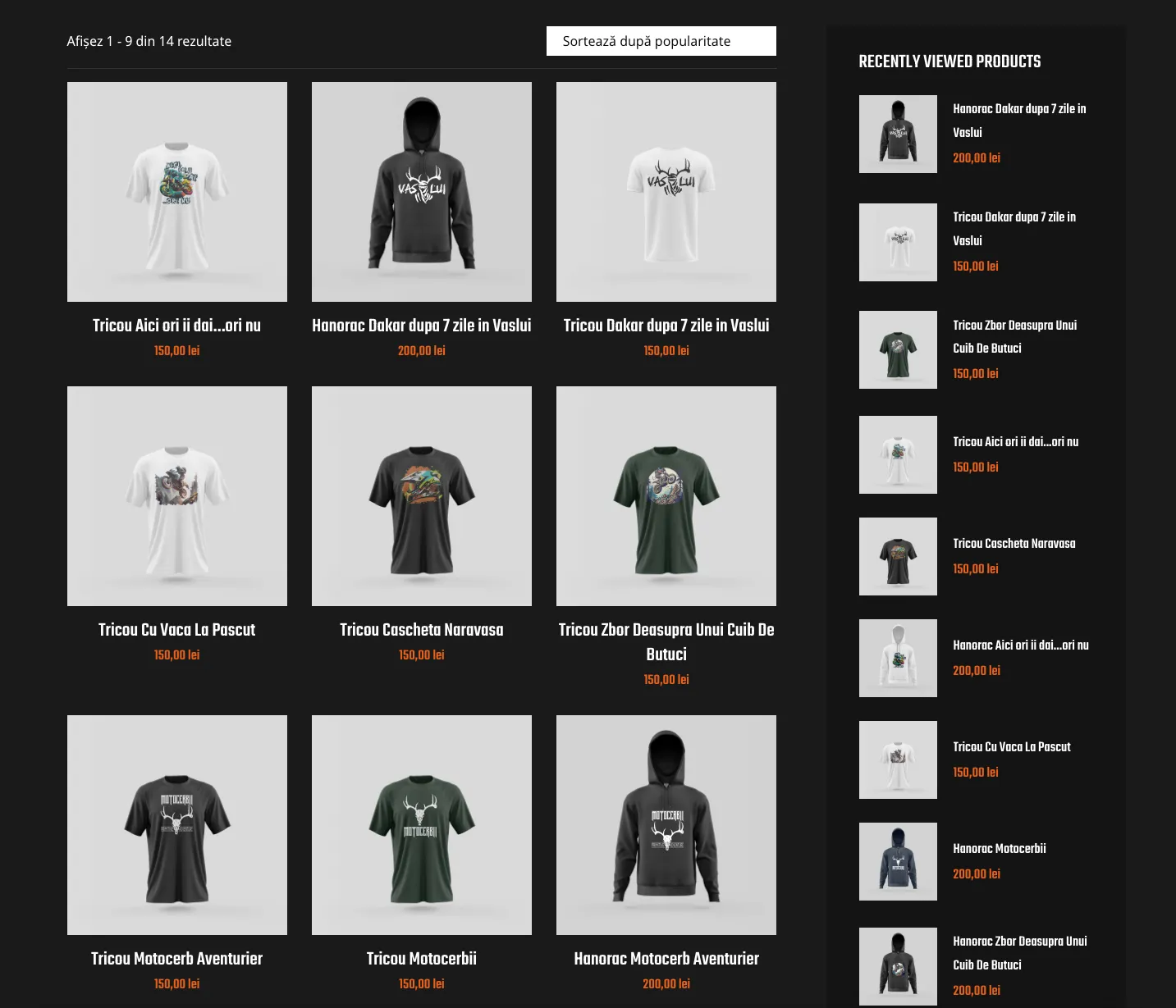 Previzualizare Merch MotoCerbii